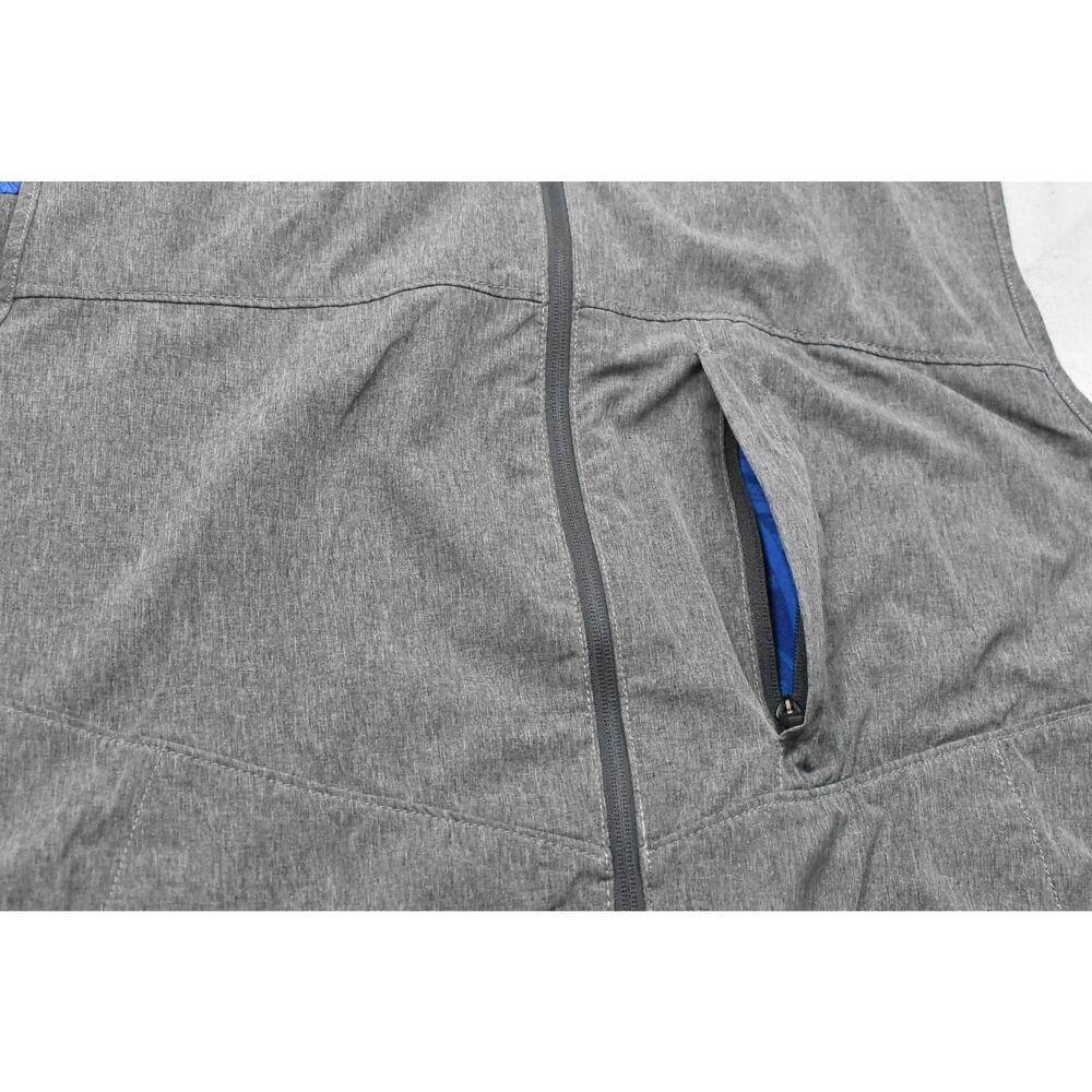 Tommy Bahama IslandZone Vest Men 2XLB Heather Gray Full Zip Performance Big & Ta - Picture 7 of 8